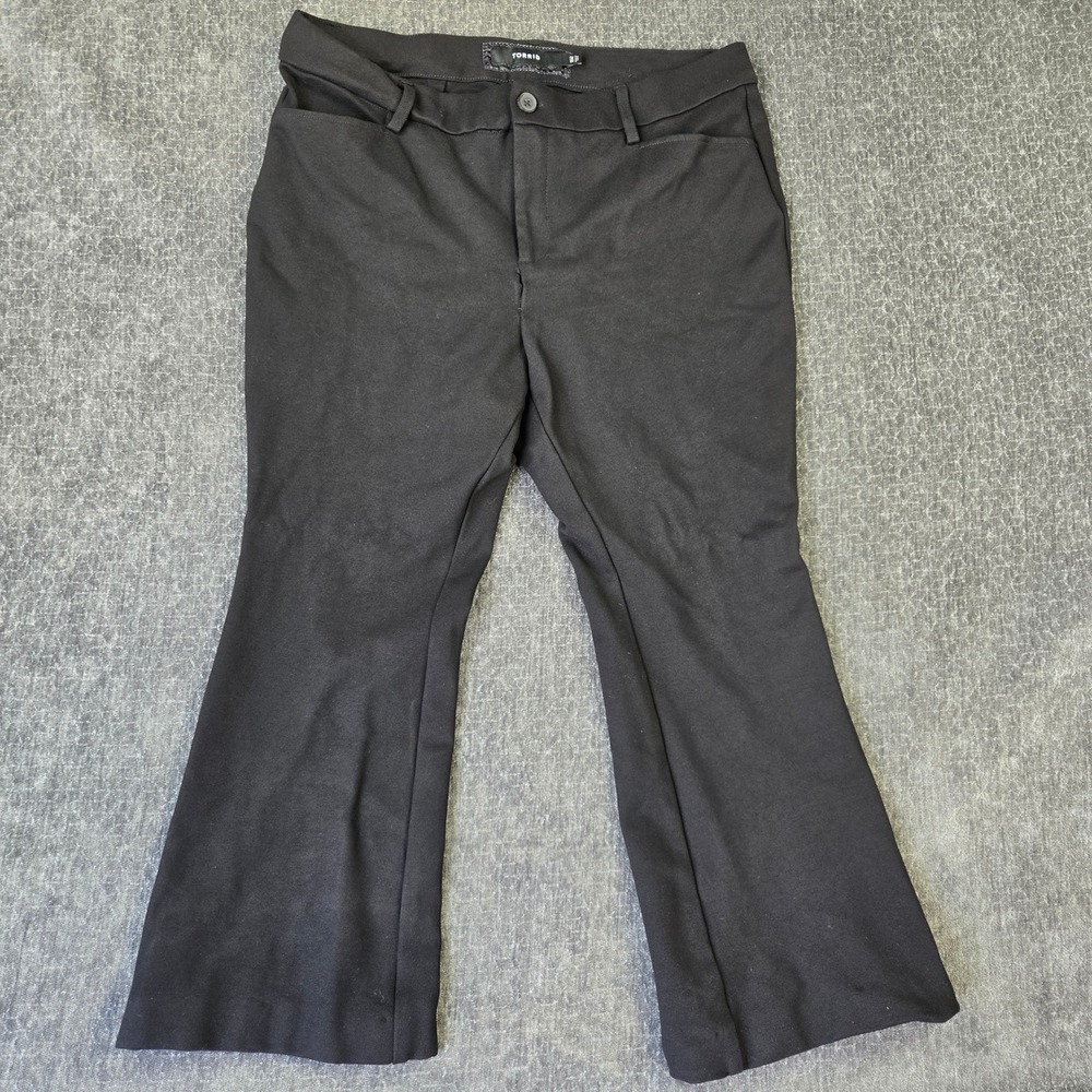 Torrid Studio Dress Pants Women 16R Black Flare Bootcut Leg Workwear Rayon Nylon
